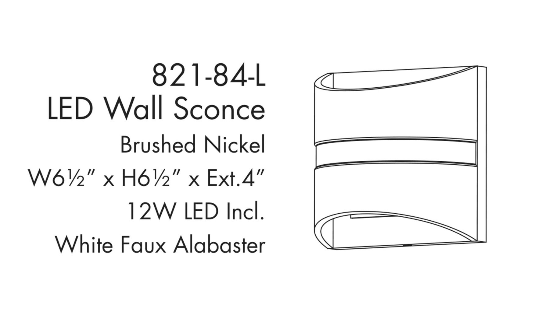 Image 4 Minka Lavery Velaux LED Brushed Nickel Wall Sconce more views
