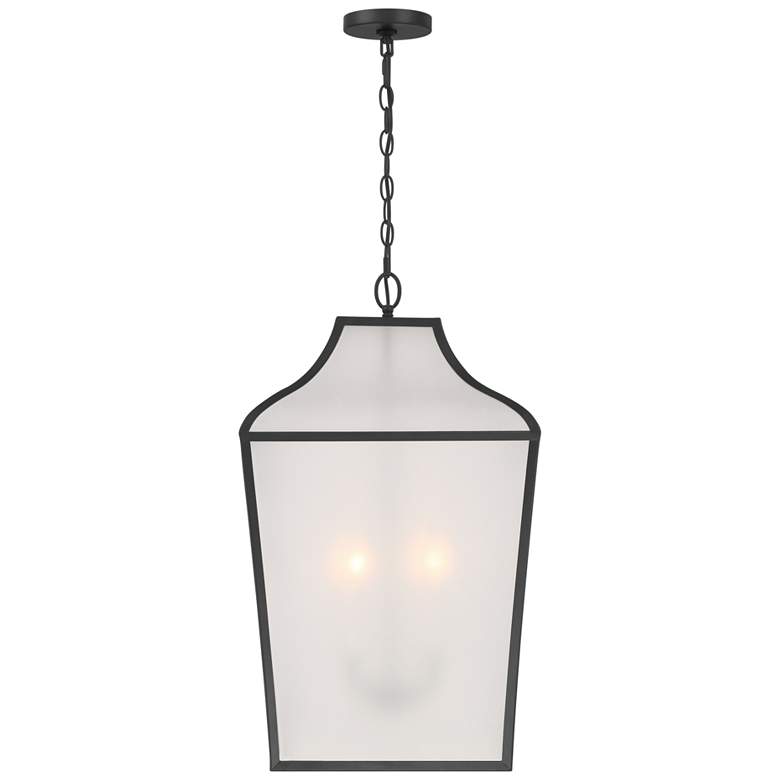 Image 2 Minka-Lavery Velena 4-Light 16-in Dark Matte Black Indoor Pendant more views