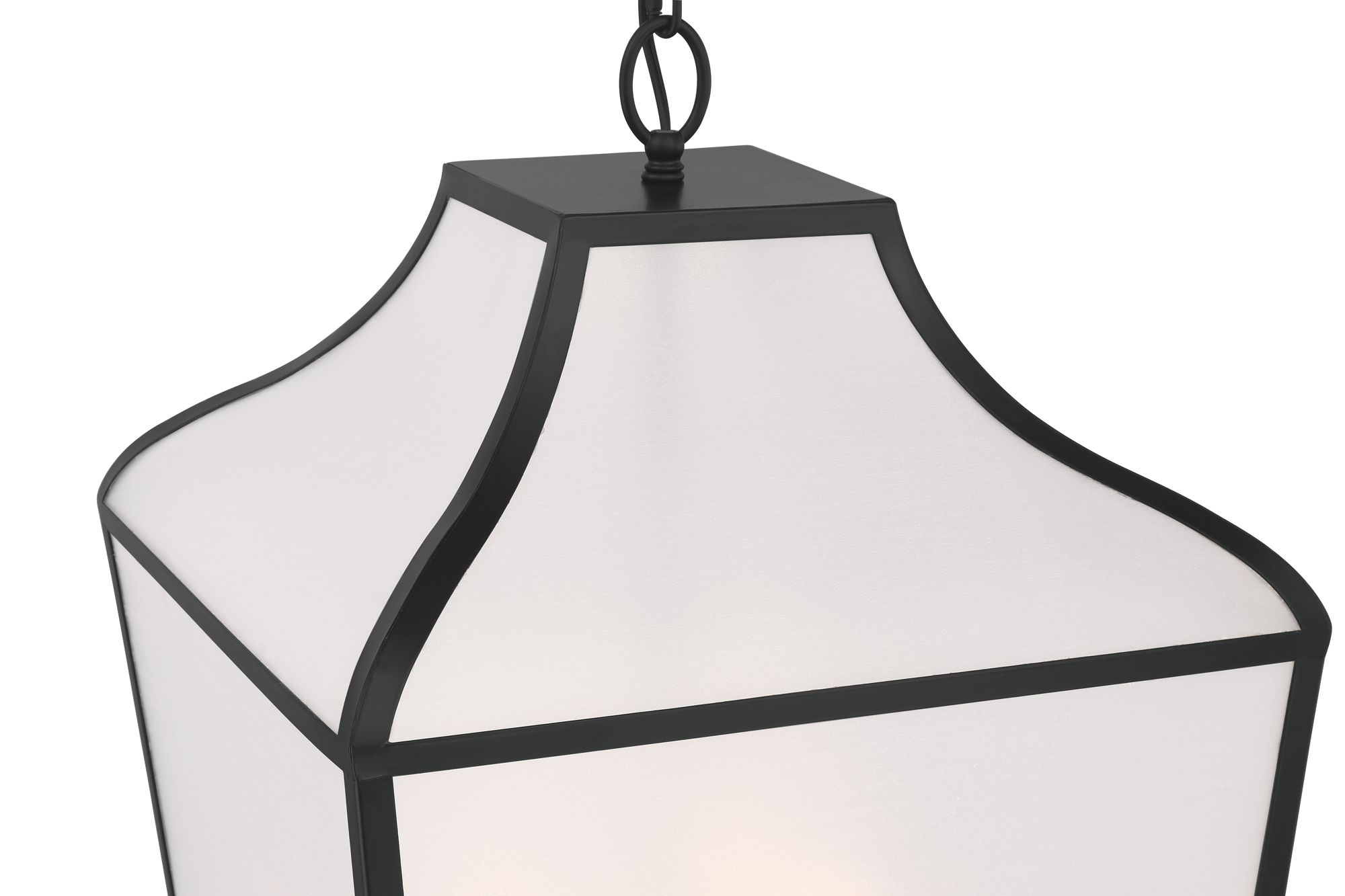 Image 4 Minka-Lavery Velena 4-Lt 16-in Dark Matte Black Pendant with Organza Shade more views