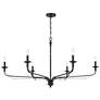 1_Minka-Lavery Velena 6-Light 47.25-in Dark Matte Black Indoor Chandelier