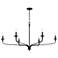 Minka-Lavery Velena 6-Light 47.25-in Dark Matte Black Indoor Chandelier