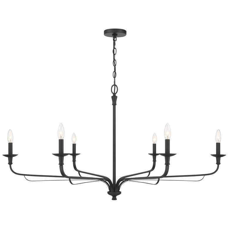 Image 2 Minka-Lavery Velena 6-Light 47.25-in Dark Matte Black Indoor Chandelier more views