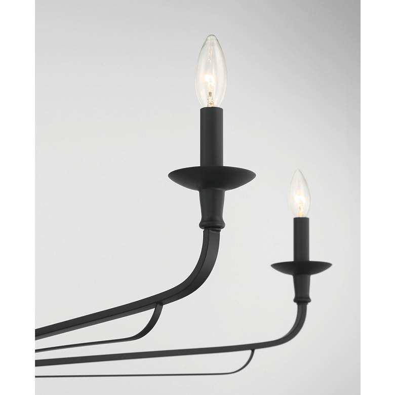Image 3 Minka-Lavery Velena 6-Light 47.25-in Dark Matte Black Indoor Chandelier more views