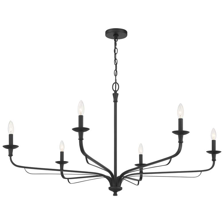 Image 4 Minka-Lavery Velena 6-Light 47.25-in Dark Matte Black Indoor Chandelier more views