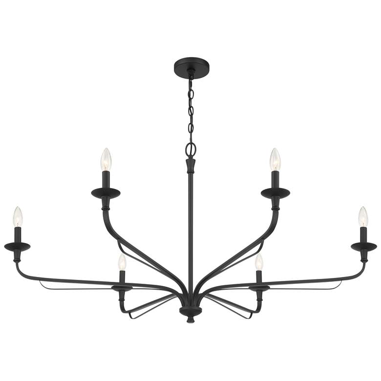 Image 5 Minka-Lavery Velena 6-Light 47.25-in Dark Matte Black Indoor Chandelier more views