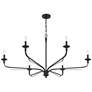 5_Minka-Lavery Velena 6-Light 47.25-in Dark Matte Black Indoor Chandelier more views