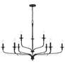 2_Minka-Lavery Velena 9-Light 47.25-in Dark Matte Black Indoor Chandelier more views