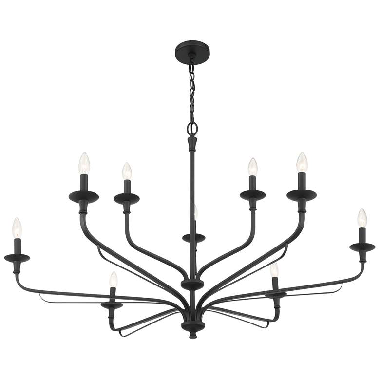 Image 4 Minka-Lavery Velena 9-Light 47.25-in Dark Matte Black Indoor Chandelier more views
