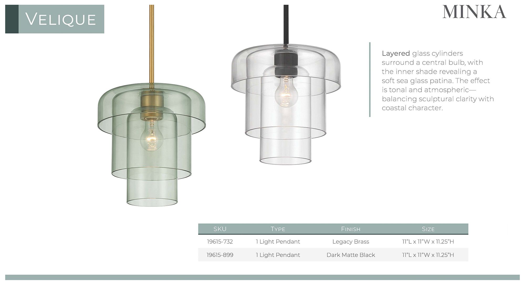 Minka Lavery Velique 1-Lt 11-in Legacy Brass Mini Pendant with Green Shade