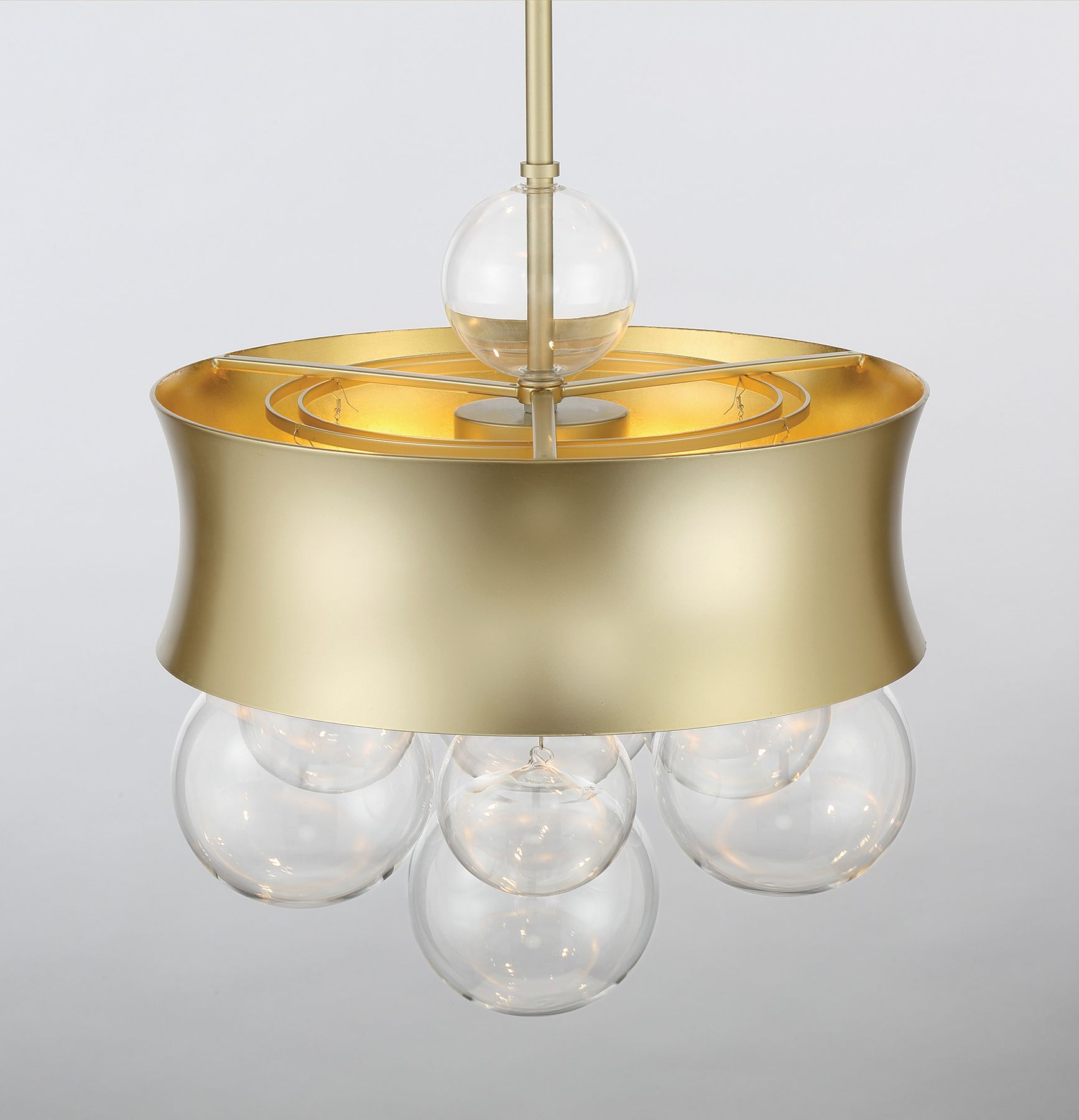 Image 7 Minka-Lavery Verdi Square 3-Light Soft Gold Convertible Pendant more views