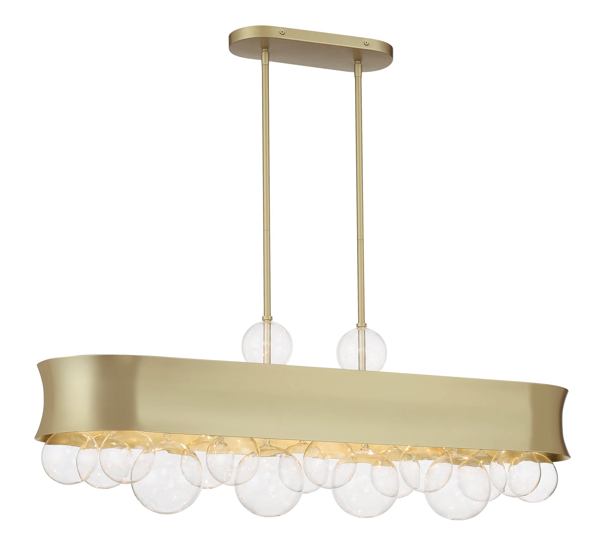 Minka-Lavery Verdi Square 6-Light Soft Gold Island Chandelier
