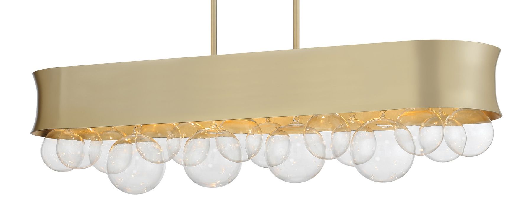 Image 3 Minka-Lavery Verdi Square 6-Light Soft Gold Island Chandelier more views