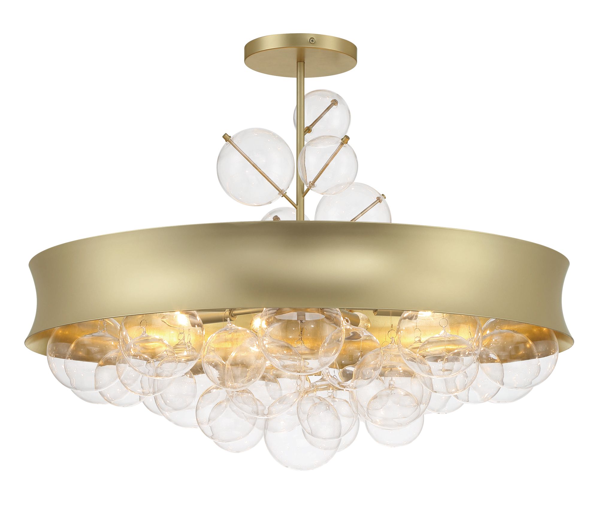 Image 4 Minka-Lavery Verdi Square 8-Light Soft Gold Convertible Pendant more views