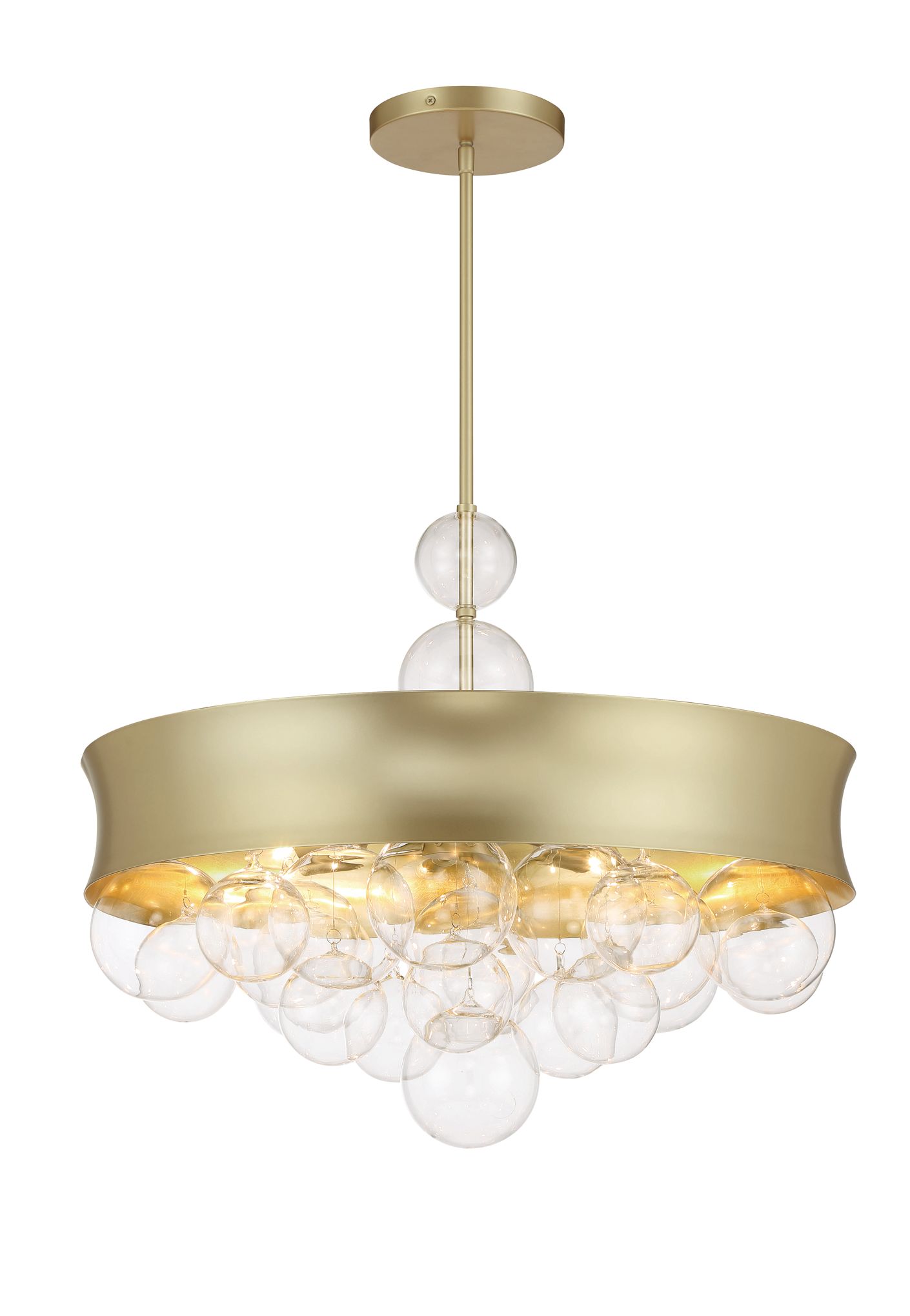 Minka-Lavery Verdi Square 8-Light Soft Gold Convertible Pendant