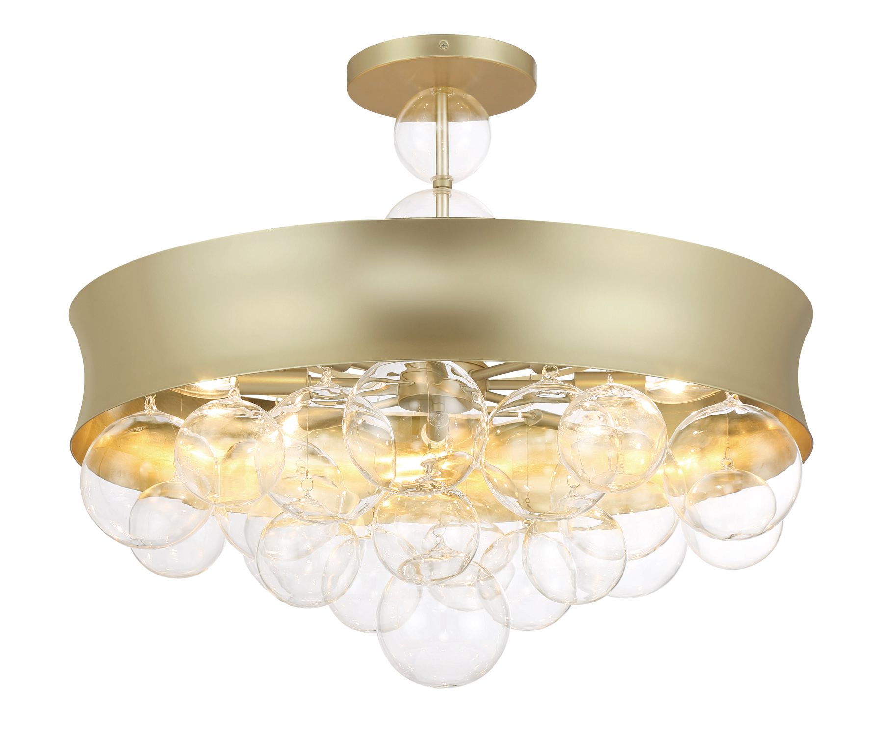 Image 3 Minka-Lavery Verdi Square 8-Light Soft Gold Convertible Pendant more views