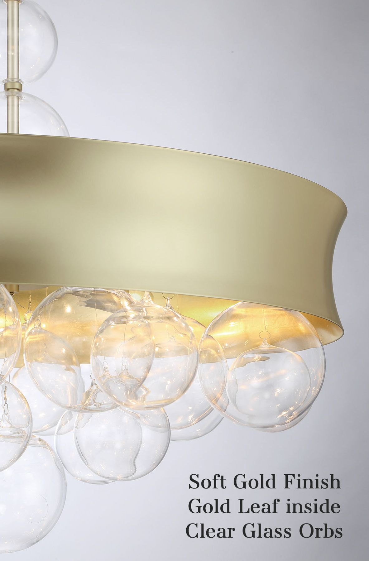 Image 4 Minka-Lavery Verdi Square 8-Light Soft Gold Convertible Pendant more views