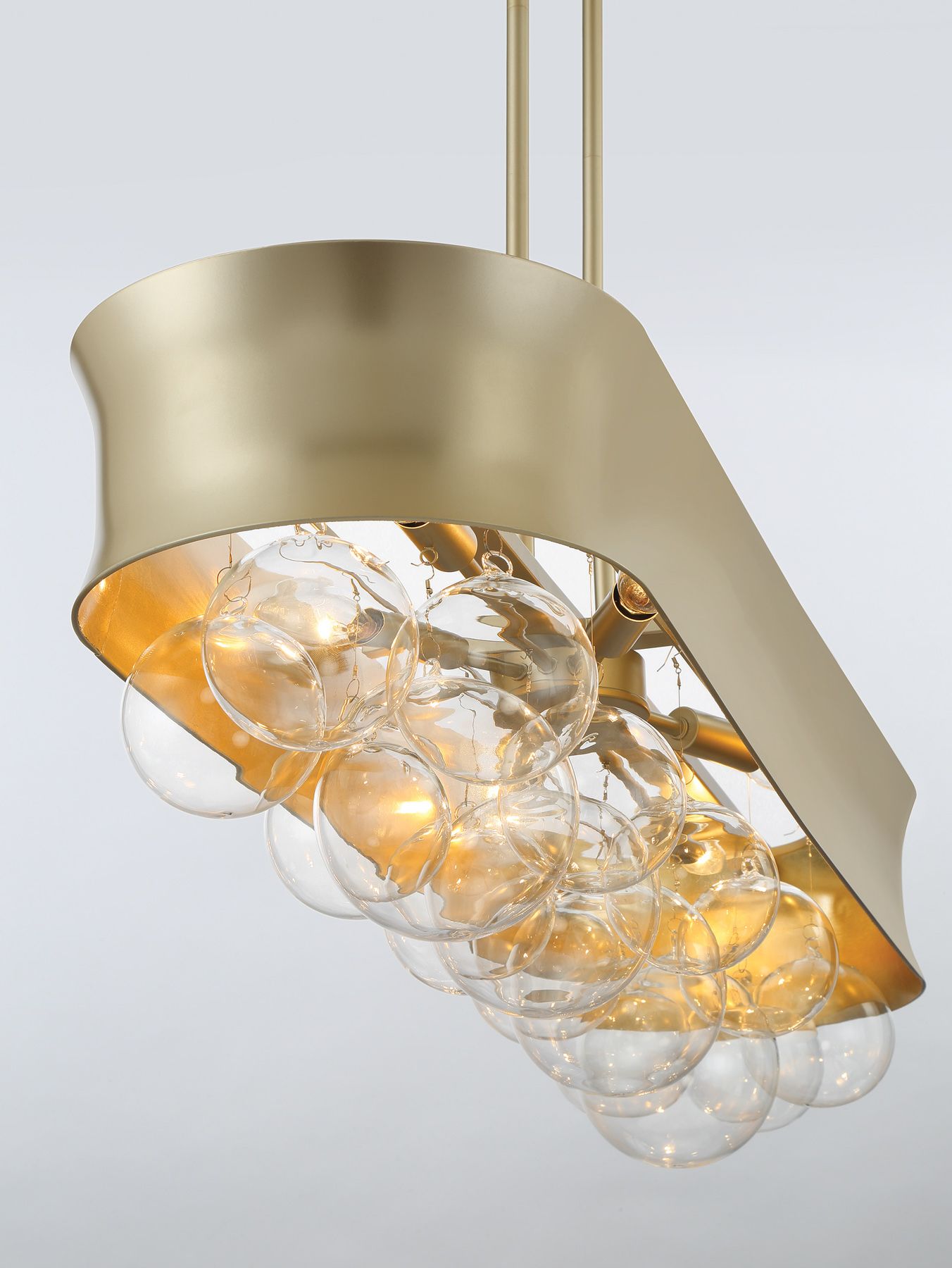 Image 5 Minka-Lavery Verdi Square 8-Light Soft Gold Convertible Pendant more views