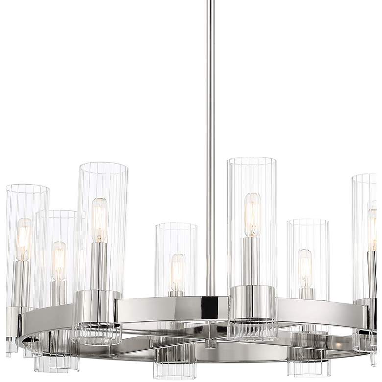 Image 3 Minka Lavery Vernon Place 28 1/4 inch Modern Chrome 8-Light Chandelier more views