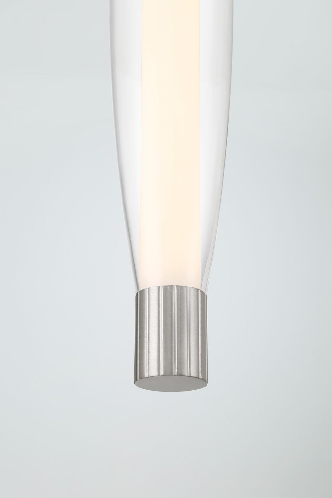 Image 4 Minka Lavery Verto LED 3-in Brushed Nickel Pendant Light with Glass Shade more views