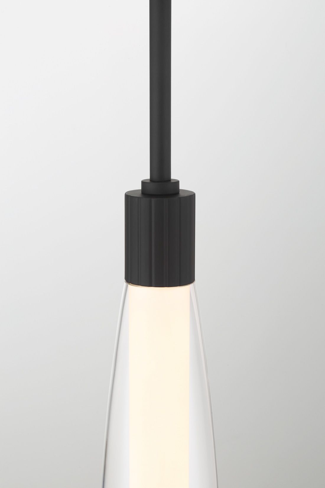 Image 3 Minka Lavery Verto LED 3-in Dark Matte Black Pendant Light with Glass Shade more views