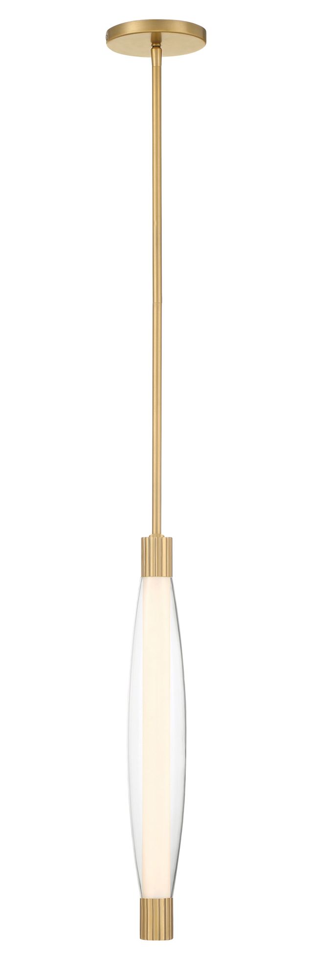Image 2 Minka Lavery Verto LED 3-in Legacy Brass Pendant Light with Glass Shade more views