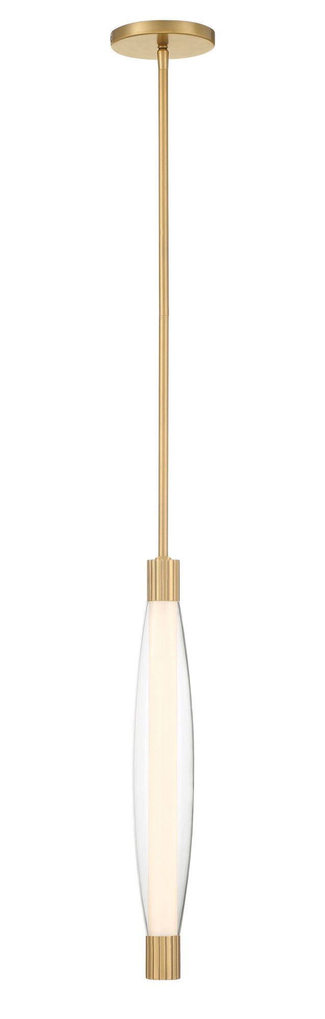 Image 3 Minka Lavery Verto LED 3-in Legacy Brass Pendant Light with Glass Shade more views