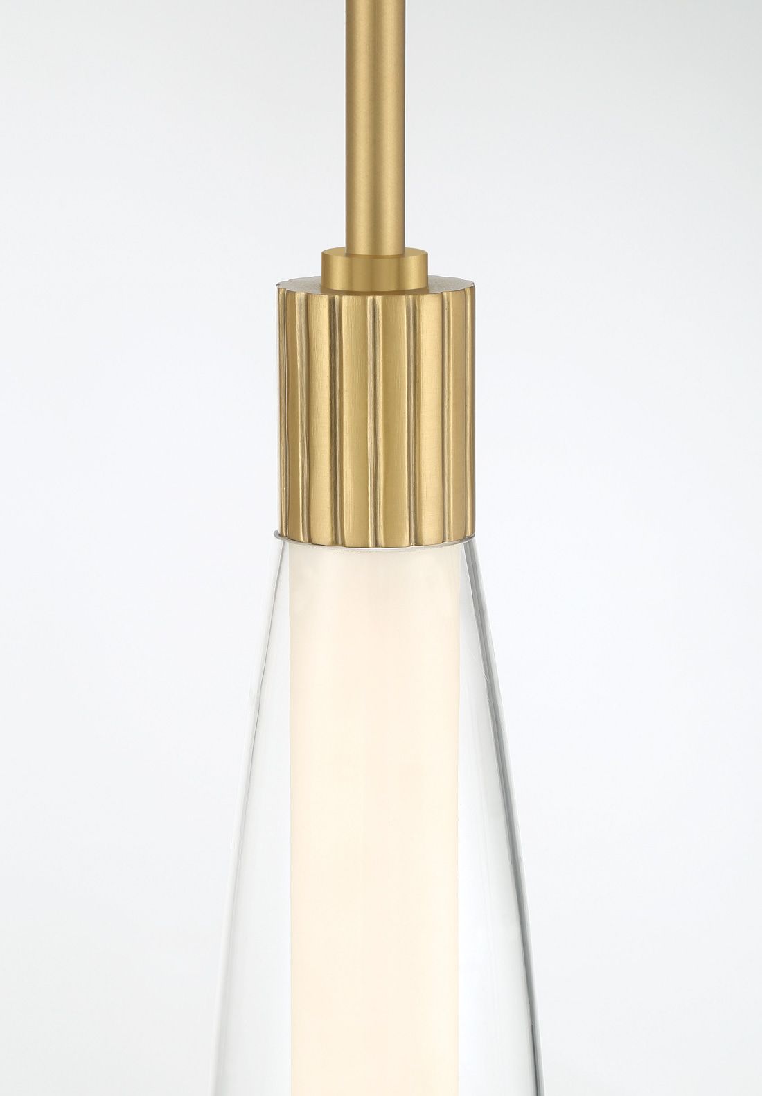 Image 5 Minka Lavery Verto LED 3-in Legacy Brass Pendant Light with Glass Shade more views