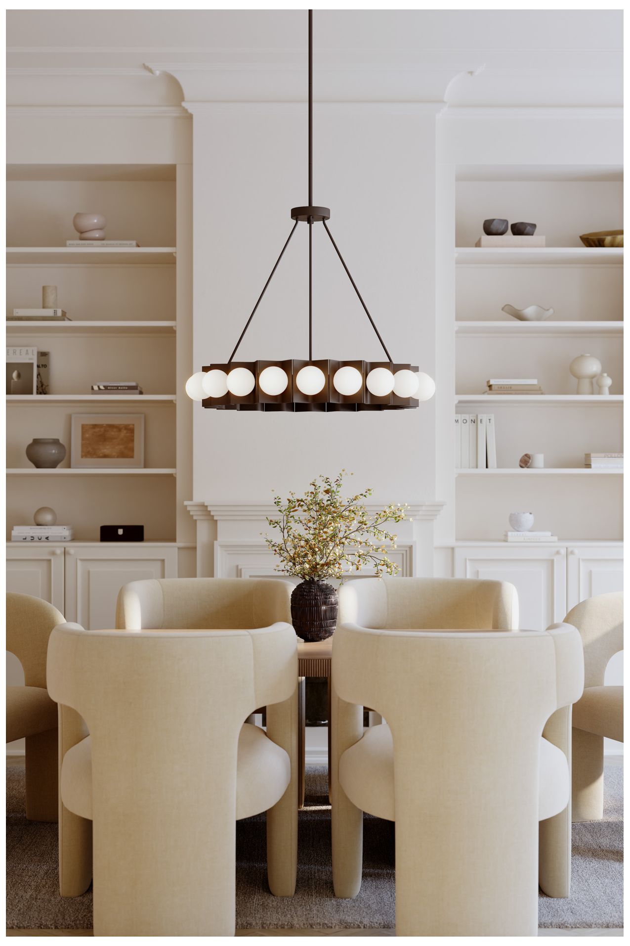 Image 4 Minka Lavery Vestra LED 37.5-in Dark Bronze Pendant with Etched Opal Shade more views