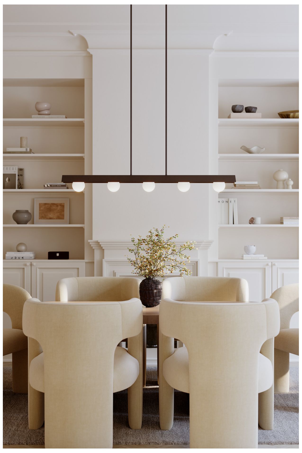 Image 4 Minka Lavery Vestra LED 5-in Dark Bronze Linear Chandelier with Glass Shade more views