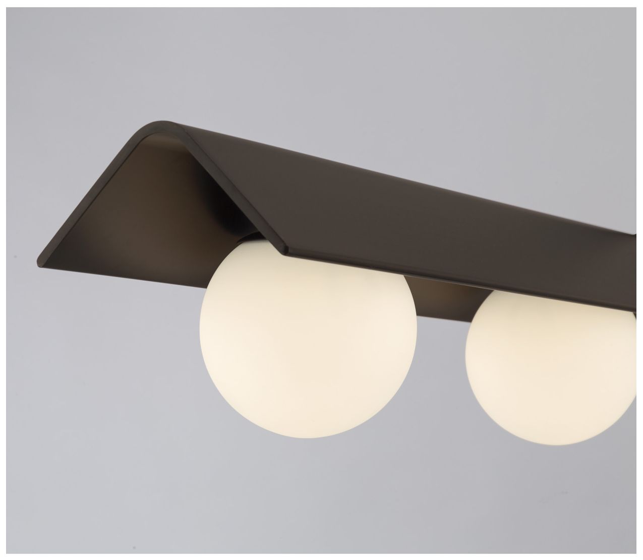 Image 5 Minka Lavery Vestra LED 5-in Dark Bronze Linear Chandelier with Glass Shade more views