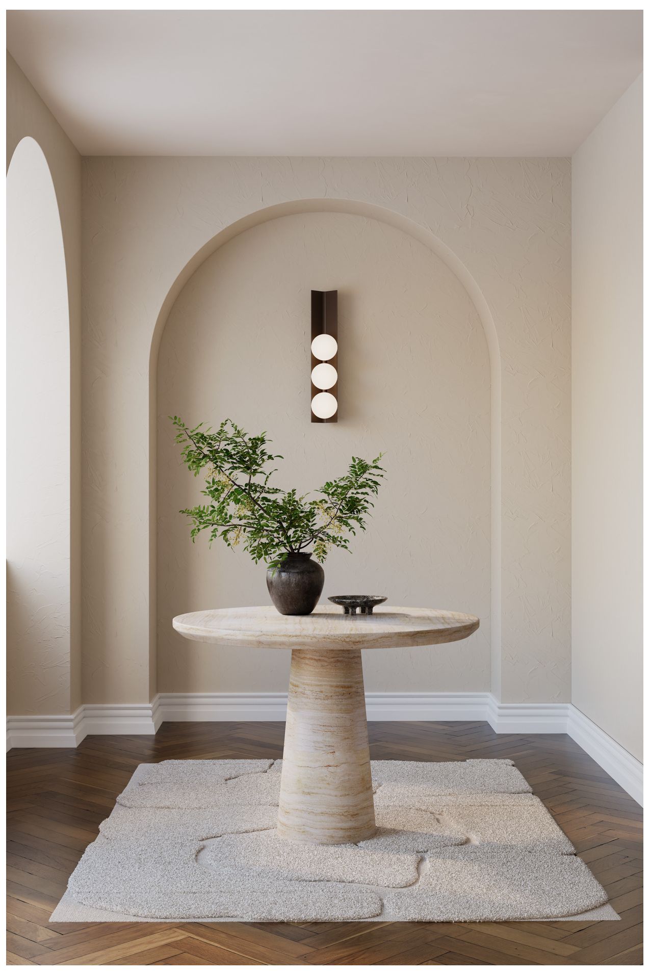 Image 4 Minka Lavery Vestra LED 5-in Dark Bronze Wall Sconce with Etched Opal Shade more views