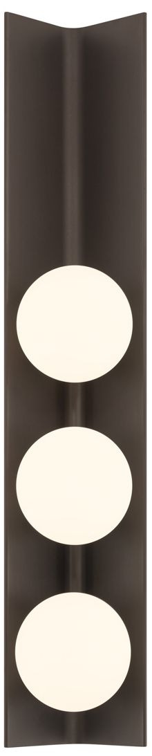Image 7 Minka Lavery Vestra LED 5-in Dark Bronze Wall Sconce with Etched Opal Shade more views