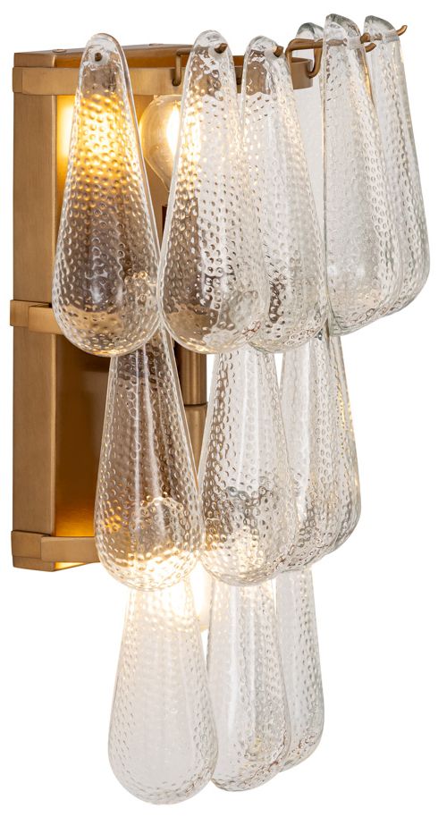 Image 3 Minka Lavery Vionne 2-Light 11.25-in Legacy Brass Wall Sconce with Shade more views