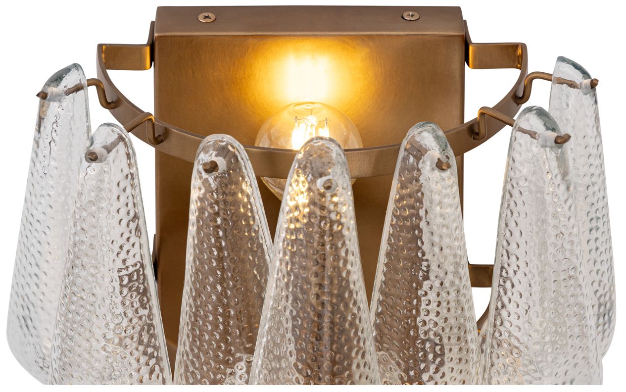 Image 5 Minka Lavery Vionne 2-Light 11.25-in Legacy Brass Wall Sconce with Shade more views