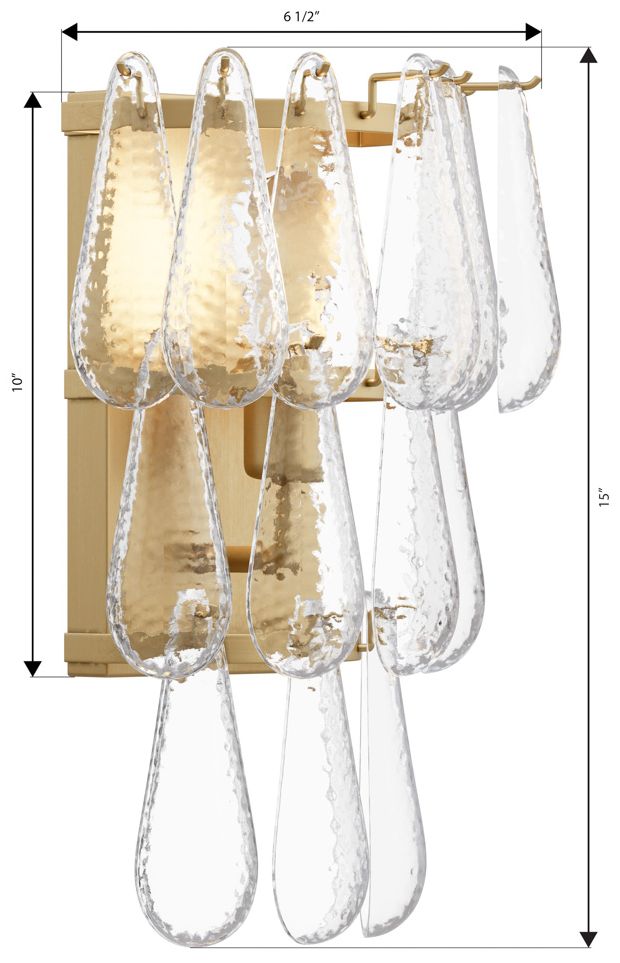 Minka Lavery Vionne 2-Light 11.25-in Legacy Brass Wall Sconce with Shade