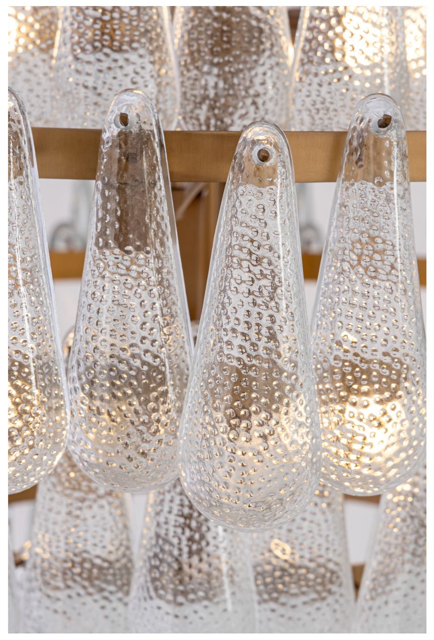 Image 5 Minka Lavery Vionne 8-Light 32.25-in Legacy Brass Pendant with Glass Shade more views