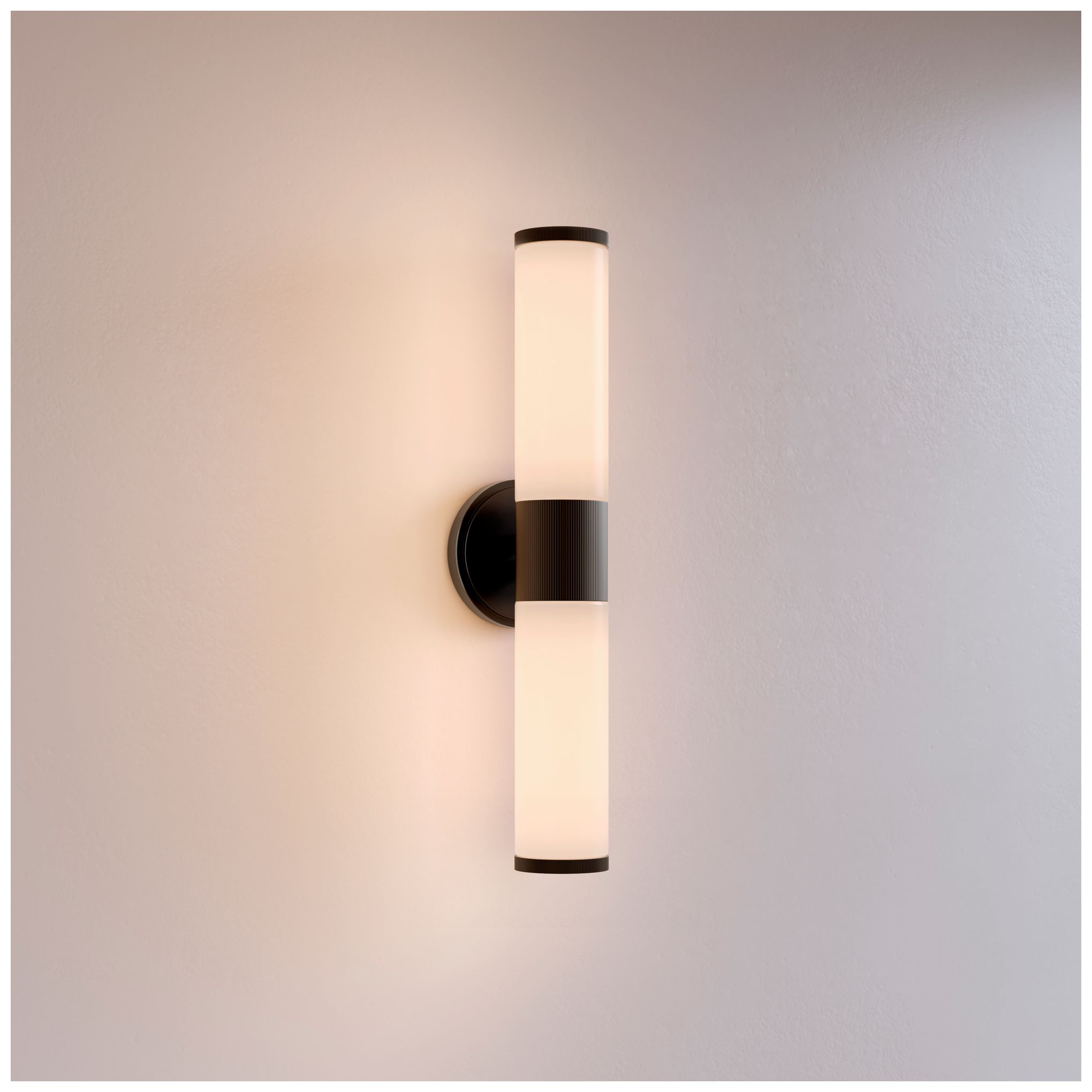 Thumbnail2 of Minka Lavery Voltelle 2-Light 5-in Dark Bronze Wall Sconce with Glass Shade more views