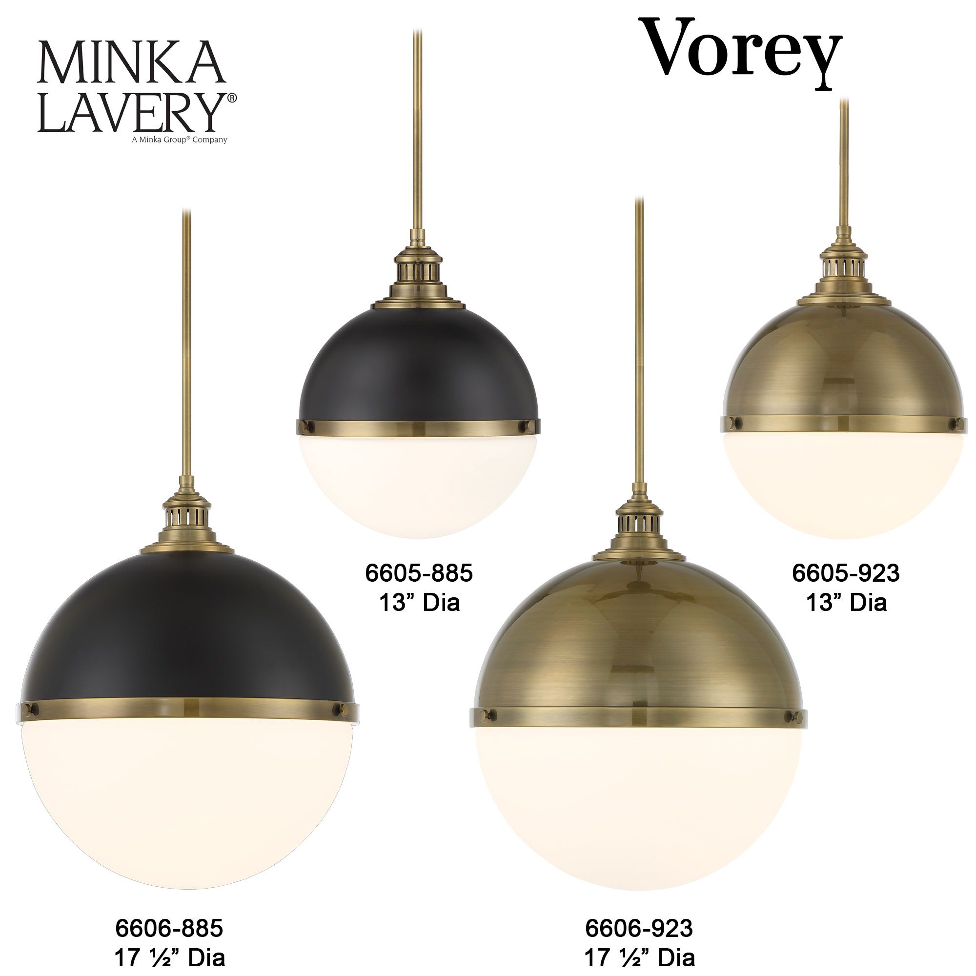 Minka-Lavery Vorey 1-Light Coal and Oxidized Aged Brass Pendant