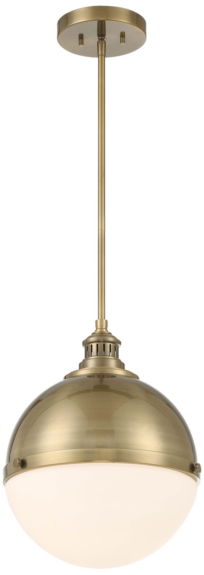 Image 2 Minka-Lavery Vorey 1-Light Oxidized Aged Brass Pendant