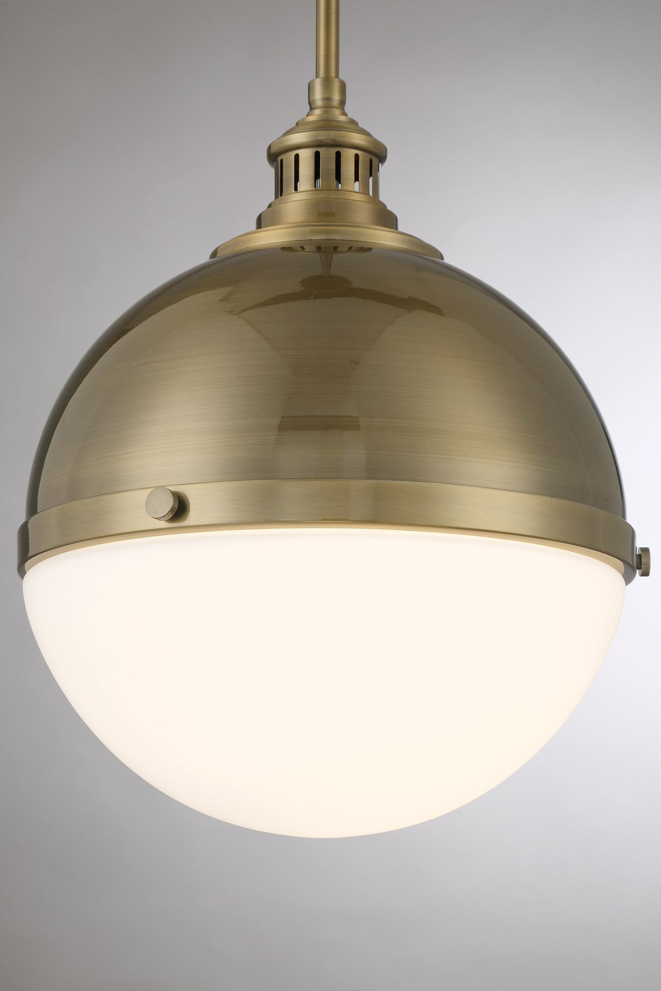 Minka-Lavery Vorey 1-Light Oxidized Aged Brass Pendant