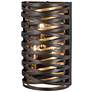 1_Minka Lavery Vortic Flow 12" High Dark Bronze Wall Sconce