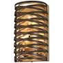 2_Minka Lavery Vortic Flow 12" High Dark Bronze Wall Sconce more views
