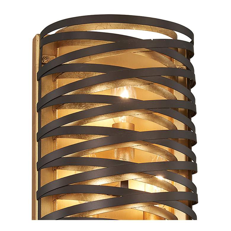 Image 3 Minka Lavery Vortic Flow 12" High Dark Bronze Wall Sconce more views