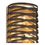 3_Minka Lavery Vortic Flow 12" High Dark Bronze Wall Sconce more views