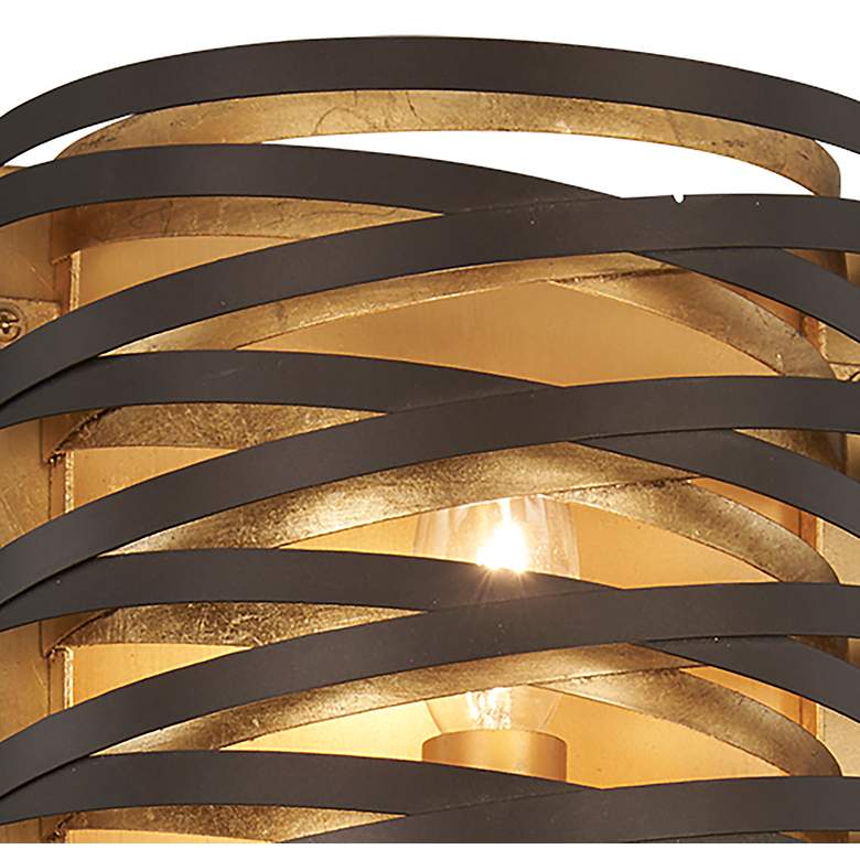 Image 4 Minka Lavery Vortic Flow 12" High Dark Bronze Wall Sconce more views