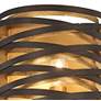 4_Minka Lavery Vortic Flow 12" High Dark Bronze Wall Sconce more views