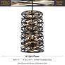 4_Minka Lavery Vortic Flow 14" 6-Light Bronze and Mosaic Gold Pendant more views