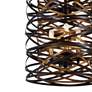 6_Minka Lavery Vortic Flow 14" 6-Light Bronze and Mosaic Gold Pendant more views