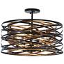 6_Minka Lavery Vortic Flow 16" Dark Bronze and Gold 5-Light Pendant more views