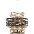 Minka Lavery Vortic Flow 30" Bronze and Gold 18-Light Modern Pendant